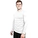Utopia Wear Men's Casual Regular Fit Mockneck Pullover Sweater Knitted Long Sleeve T-Shirt (US, Alpha, Large, Regular, Regular, White)