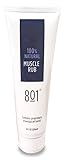 Natural Muscle Rub By 801 Natural: Soothing Muscle Lotion Blend with Essential Oils -Massaging Gel For Pain Relief For Hurt, Sore Muscles -Great For Pulled Muscles, Cramps and Sprains