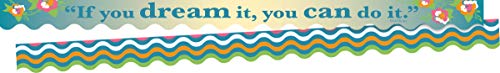 Barker Creek Double-Sided Scalloped Border with Inspirational Quote, Splash of…