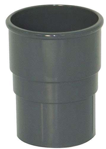 FloPlast RS1A Round Downpipe Socket 68mm Anthracite Grey