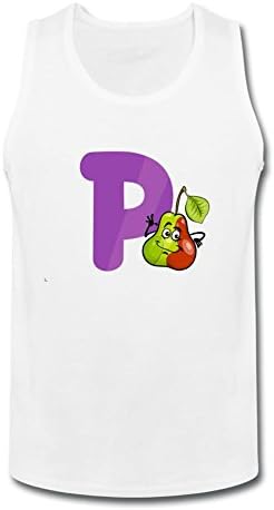 Aeenohik Men's Funny Capital Letters Alphabet P Sleeveless Tank Top XL