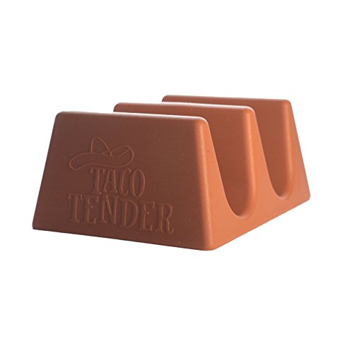 Taco Tender - Oven, Microwave, Dishwasher Safe Taco Holder (2, Orange)