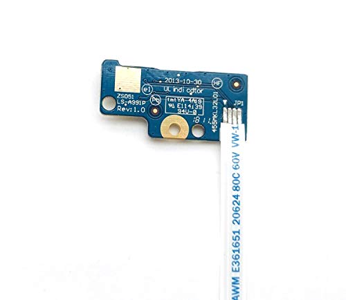 Perfect Part Laptop Power Button Board with Cable For HP 15-G 15-G029wm 15-G029ca 15-G031ds 15-G032ds Series 749650-001 LS-A991P 455MKL32L01