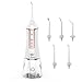 Liberex Cordless Water Flosser - Portable Oral Irrigator with 5 Jet Nozzles, IPX7 Waterproof 300ml Reservoir, 3 Modes Dental Care Teeth Jet for Teeth Braces,USB Rechargeable