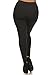 Leggings Depot Ultra Soft Women's Popular BEST Printed Plus Size Leggings Batch4 (Black)