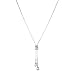 Wensltd Clearance! Women's Luxury Crystal Pearls Pendant Necklace Sweater Chains (Silver)