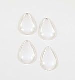 20 Deanna's Supply Shop teardrop dome Glass Cabochons - 20X30mm - Clear teardrop dome Cabs