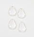 20 Deanna's Supply Shop teardrop dome Glass Cabochons - 20X30mm - Clear teardrop dome Cabs