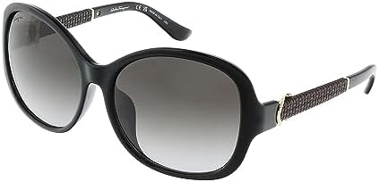 Salvatore Ferragamo SF996S 001  Black Sunglasses with Grey Lenses 51/21/145 Amazon.com: Sunglasses FERRAGAMO SF 996 S 001 Black  main image 3