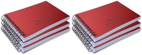 Revision Flash Cards - Study Cards, 140gsm A6, 6x4 Notebook, Ruled Pad (3 Books - 150 Sheets)