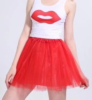 Suoozy Women's Tulle Tutu Skirt Classic 3/4 Layered Ballet Dance Stretchy Mini Skirts Marathon Costume