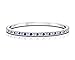 Buy Jewels 14k Gold Dainty Half Band Natural Diamond and Blue Sapphire Wedding Anniversary Ring