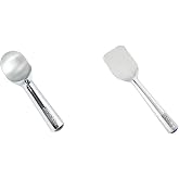 Zeroll 1010 with Unique Liquid Filled Heat Conductive Handle, 20 Scoops per Gallon, 4-Ounce, Silver &amp; Original Tubmate Aluminum Ice Cream Spade, 9-Inch, Silver