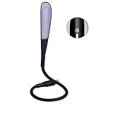 LEDNut Mordern USB Reading Lamp Dimmable USB Light for Computer/Keyboard/Notebook/Laptop/PC with Flexible Gooseneck and 3 brightness (Black)