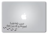 Harry Potter I Solemnly Swear I am Up to No Good Macbook Decal Vinyl Sticker Apple Mac Air Pro Retina Laptop sticker