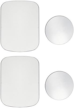 Cell Phone metal plate &amp; sticker, with Adhesive for Magnetic Car Phone Holder, 2 Rectangular and 2 Round.