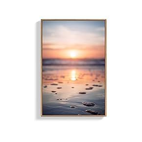 Framed Canvas Wall Art for Living Room, Bedroom Seaside Canvas Prints for Home Decoration Ready to Hang - 16x24 inches