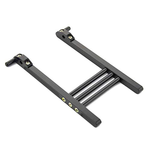 RipaFire Aluminum Alloy TX Transmitter Stand Bracket Holder for RC Futaba JR Flysky Transmitter Remote Control(Black) (black)