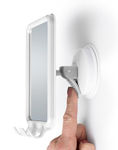 Changing Lifestyles Safe-er-Grip Shower Mirror with 2 Razor Hooks