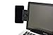Dockem DuoScreen Laptop Mount with Upgraded Grip Compatible with iPad and Tablets: Stand for Dual Display Setup: Dock to Laptop or UltraBook: Bracket Connects Tablet/Smartphone (Black)