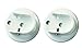 Urbanest Set of 2 Inside Mount Brackets for 7/8-inch to 1-inch Curtain Rods, Glossy White