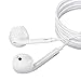 LEMANCA Earbuds Headphones Wired Earphones Stereo Bass Noise Cancelling with Microphone and Volume Control for iPhone 4–6SP ipad and All Android Smartphones with 3.5mm Interface or MP3 4 (White)thumb 1