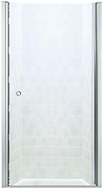 Sterling Plumbing 6305-35S Shower Door Hinge 65-1/2"H x 33-3/4 - 35-1/4"W Clear Glass Silver
