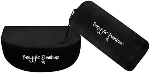 Snuggle Bambino - Pregnancy Pillow Wedge for Maternity - Memory Foam Maternity Pillows – Help Discomfort Pregnancy and Help Support Back, Belly, Body, Knees &amp; Sleep (Black)