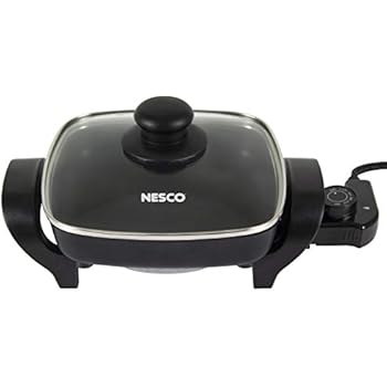 Nesco, Black, ES-08, Electric Skillet, 8 inch, 800 watts