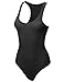 Made by Emma Classic Solid Sleeveless Scoop Neck Bodysuit Black S