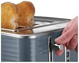 Russell Hobbs Inspire 4 Slice Toaster Grey 1800W Extra Wide Slots 6 Browning view 2