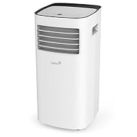 Ivation 10,000 BTU Portable Air Conditioner - Compact Single-Hose AC Unit & Dehumidifier w/Remote Control, Digital LED Display & Multi-Mode Function - 400 Sq/Ft Coverage