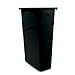 Rubbermaid Slim Jim Waste Container, 87 L - Black