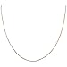 14k Rose Gold Over 925 Sterling Silver 1mm Snake Chain Vermeil Necklace