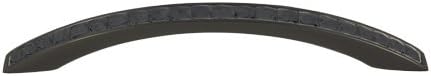 Swarovski Jet Black Crystal Arched Pull Handle, 6.5 inch by 1.4 inch, Satin Black, 812 L SB J