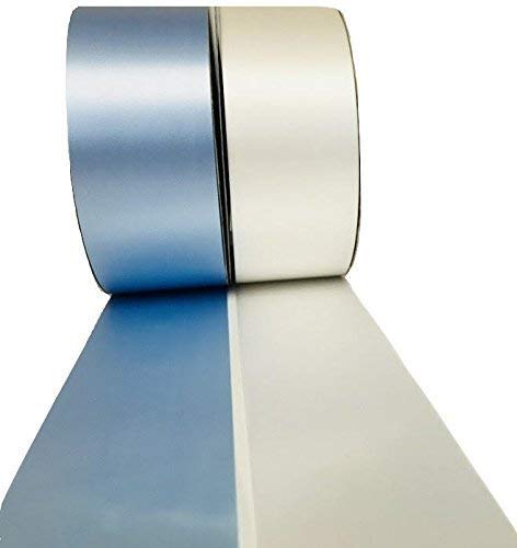 INERRA Ribbon Multipack - 2 x 100 Yard Rolls (White & Baby Blue) Wedding Flowers Gift Decoration & Christmas