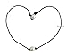 Pearl Leather Choker for Women Single Freshwater Pearl Black Necklace Handmade by Richarde