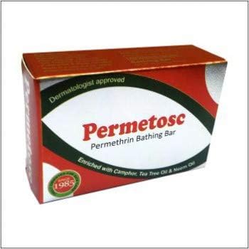 Permetosc Permetosc Bathing Bar, Permetosc Soap With Camphor, Tea Tree Oil and Neem Oil 75 Gm (Pack Of 8), 75 g (Pack of 8)