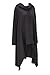 FANTIGO Women's Kangaroo Pockets Loose Hoodie Sweatshirt Coat