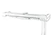 Rod Desyne Heavy Duty Adjustable Double Traverse Rod, 48 x 84