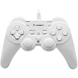 Snakebyte Wired Controller - Gamepad Including Vibration &amp; Turbo Feature - Cable Length: 2m - White - PlayStation 3