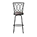 Roundhill Furniture Redico Adjustable Metal Barstool, Powder Coated Black
