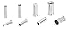 Surgical Grade Stainless Steel High Polish Gauged Earrings Double Flared Tunnel Plugs, 12g - 6g