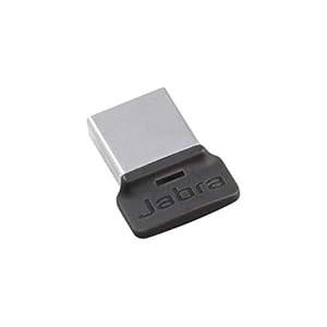 Jabra 14208-08 Link 370 MS Plug-And-Play Mini USB-Adapter, Zwart/Zilver
