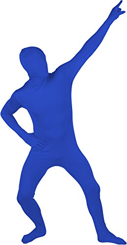 Adult Spandex Second Skin Full Bodysuit Costume By Capital Costumes (Blue)