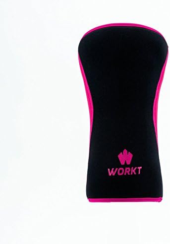 Workt Knee Compression Support Sleeve for CrossFit, Weightlifting, Powerlifting, Exercise & Sports – Made in the USA with Sustainable & Eco-Friendly Ecoprene Neoprene – 5MM – 1 Sleeve