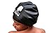 Happy Mane Silicone Swim Cap for Braids and Dreadlocks - Hair Dry While Swimming Bathing Long Hair, Extensions, and Curly Hair - Large Shower Cap for Women, Teenager, Kids (Black, Large)