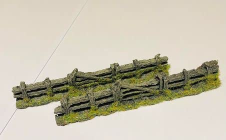 Javis Weathered Country Fence with Gate - OO Gauge/1:76 Scale - Pack of 2 (PF5)