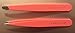 Soft Touch Slant and Point Stainless Steel Tweezers, Coral