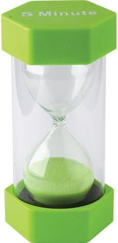 Large Sand Timers by Teacher Created Resources 5 Minutes Green